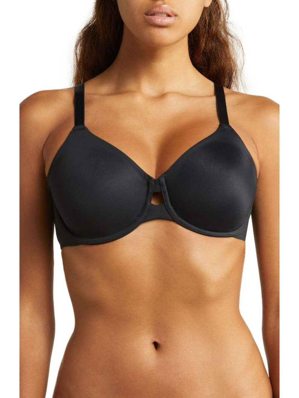 🆕WACOAL Superbly Smooth Underwire T-Shirt Bra 36DD Black #855342